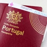 Close-up image of Portuguese passport and citizen card, essential for travel and identification in the EU.